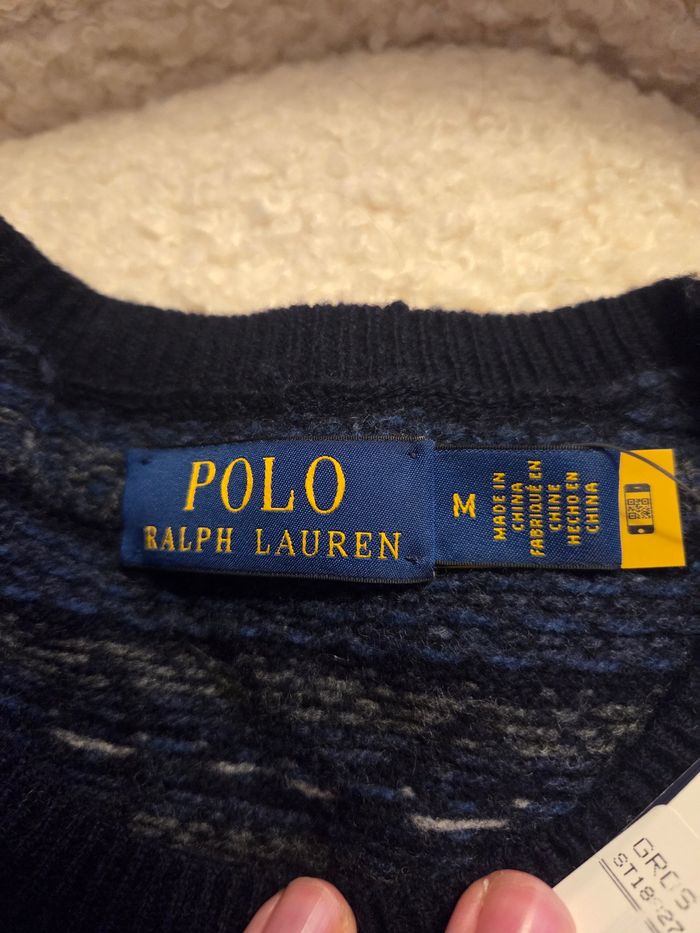 📌 Pull Ralph Lauren 100% Laine – Neuf avec Étiquette (M) - photo numéro 3