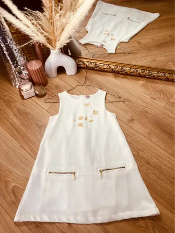 Taille 6 ans robe de cérémonie fille Orchestra crème et dorée 🩷