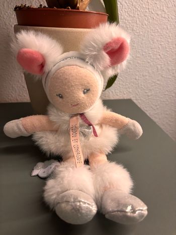 Doudou et Compagnie - Poupée Lapine Ballerine "Demoiselle" (TBE)
