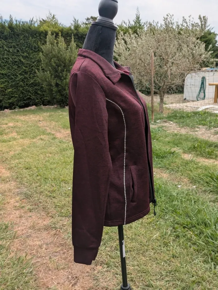 Veste de sport, bordeaux, taille L - photo numéro 2