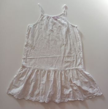 Robe été en coton blanc