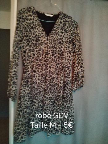 Robe courte léopard