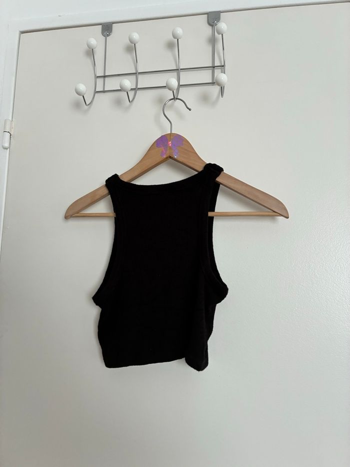 Débardeur noir côtelé Bershka – taille S – très bon état - photo numéro 2