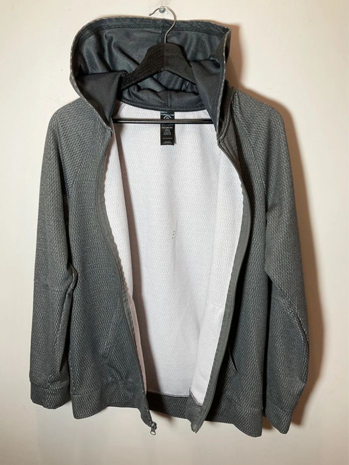 Sweat zippé à capuche C9 by Champion gris foncé taille 16/18 ans S adulte 208 - photo numéro 2
