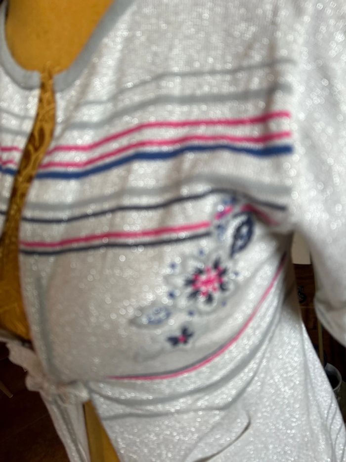 Kenzo junior gilet pailleté gris argenté taille M - photo numéro 2