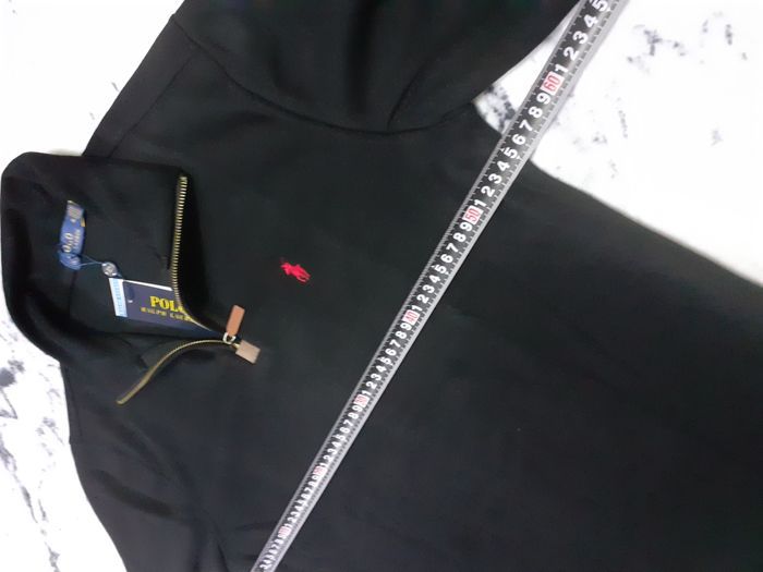 Pull half zip Ralph Lauren - Taille XL - Couleur noir logo brodé rouge - Neuf - photo numéro 5