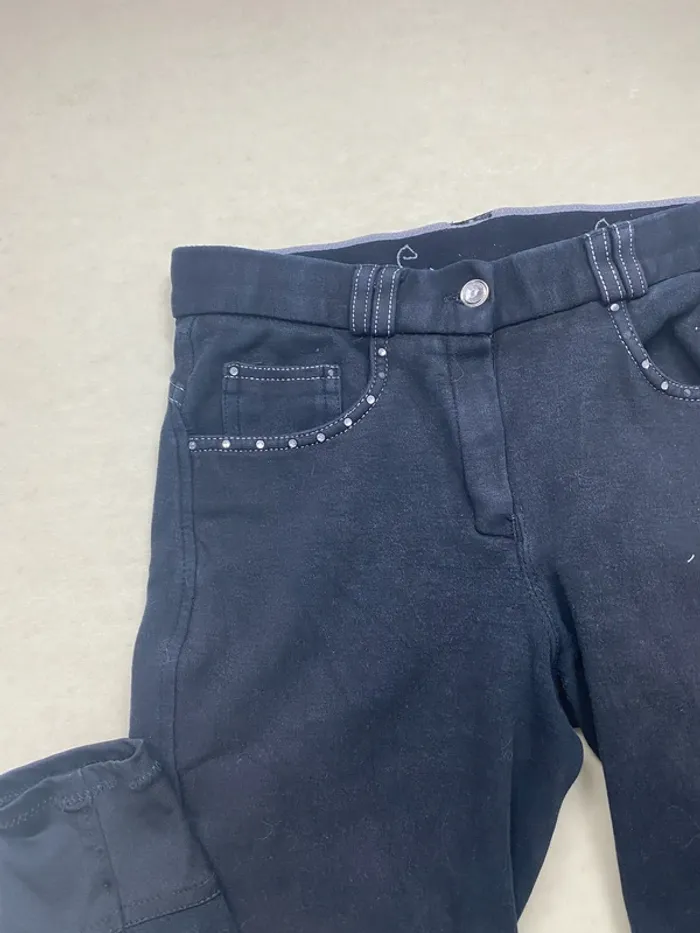 Pantalon Equithème noir strass – Taille 34 – Très bon état - photo numéro 6