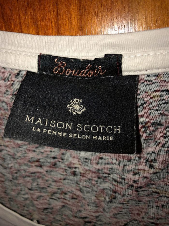 T-shirt 36/38 manches trois quart Maison Scotch - photo numéro 3