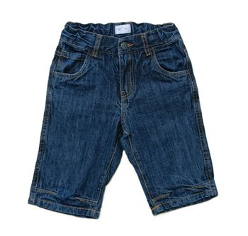 Short long. Bermuda en jean bleu marine. La Redoute. Coton. Taille 8 ans. 126 cm