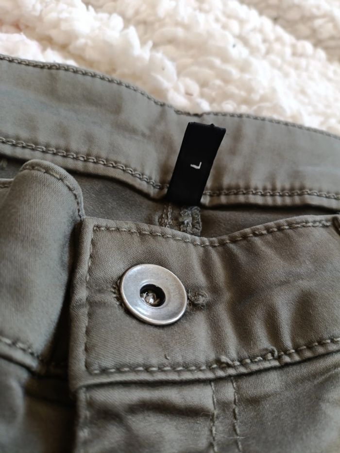 Pantalon droit beige clair Calzedonia taille L - photo numéro 3