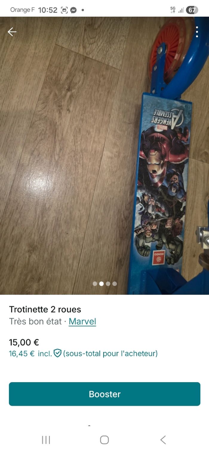 Trotinette 2 roues - photo numéro 2