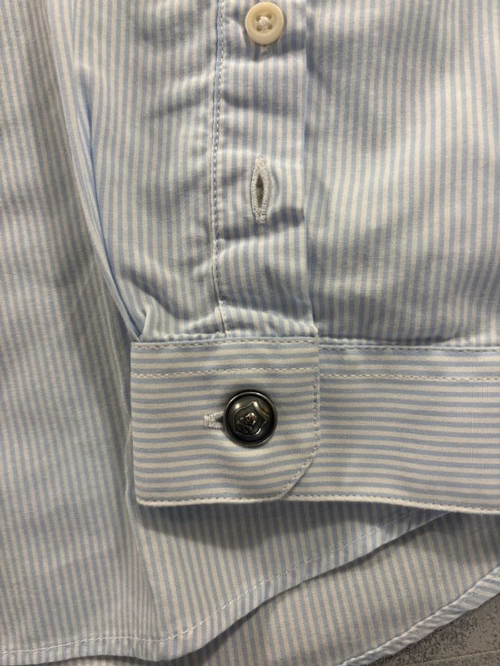 Chemise rayés blanche et Bleu The Kooples Sport Taille M - photo numéro 5