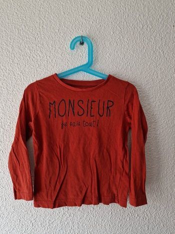 tee-shirt rouge Kiabi