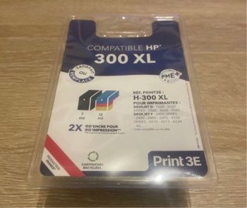 Cartouche d’encre hp 300 xl neuf