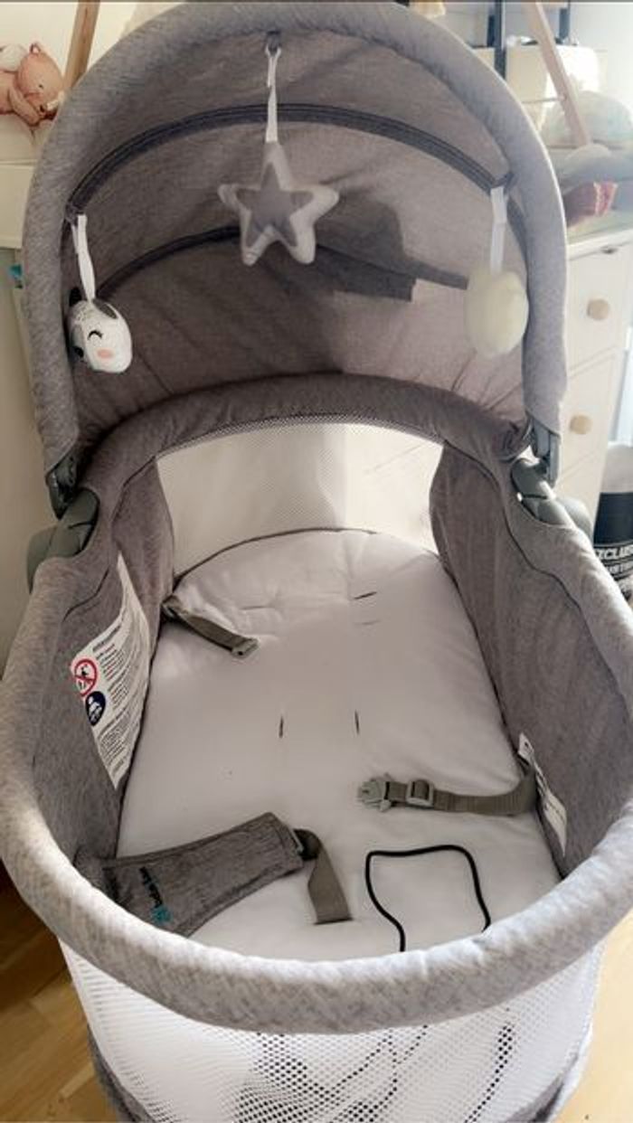 Berceau LOUNA 4 en 1 Multifonction Mode Transat / Balancelle électrique - photo numéro 2