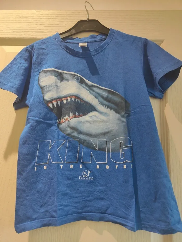 T-shirt Requin 8 ans bleu