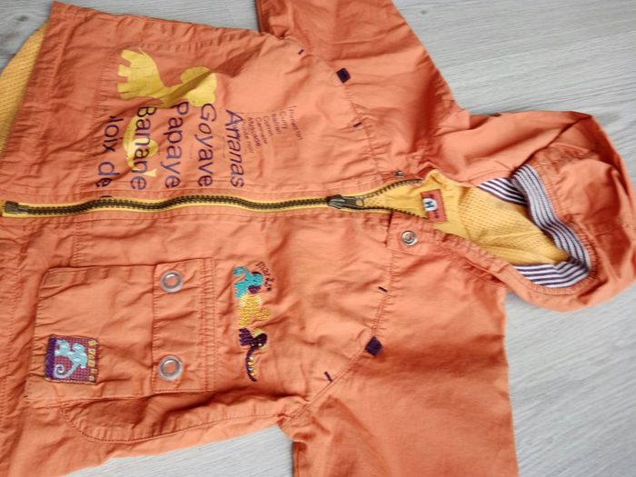 Imperméable orange 6 mois
