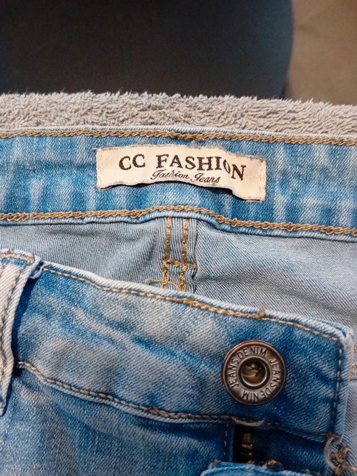 Jeans L/40 Femme Style Usé CC Fashion Petit Prix - photo numéro 6