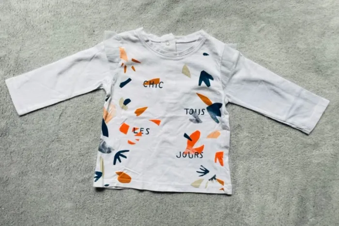 Tee shirt manches longues, 12 mois