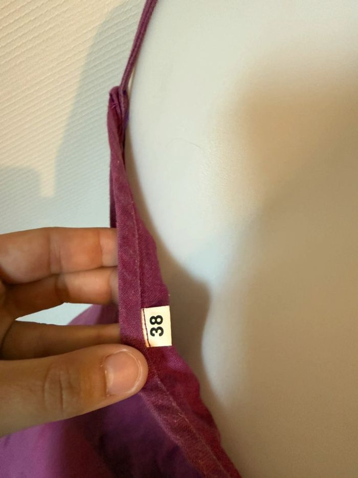 Robe vintage violette en bon état taille 38 - photo numéro 6