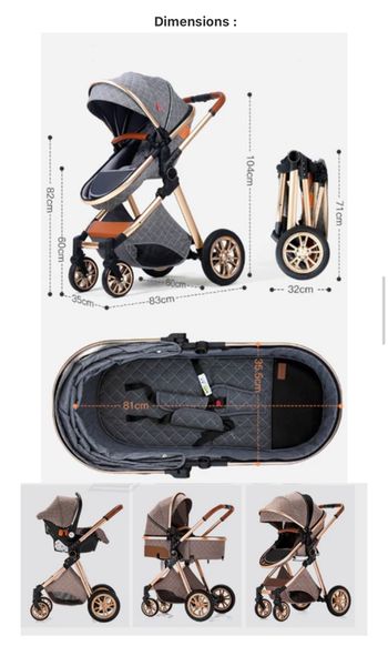 Poussette  importer made in china pour bébé tendance, Solide et confortable à prix cassé