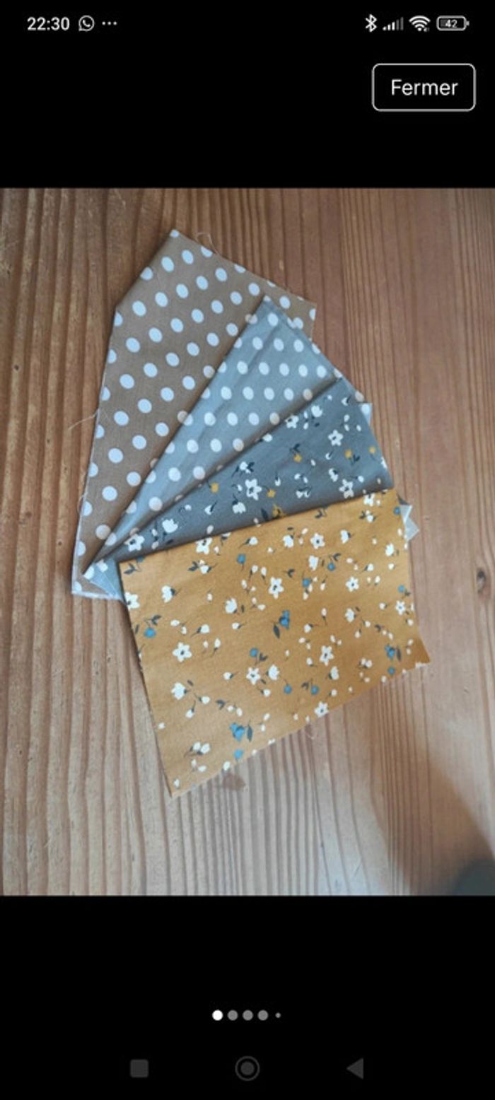 Lot tissu loisirs créatifs