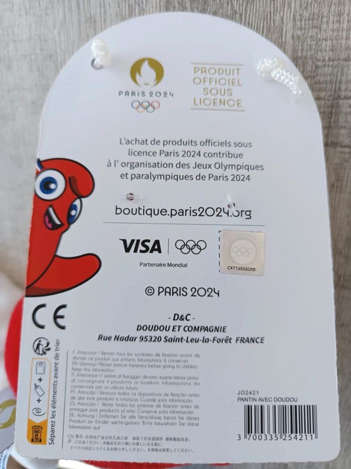 Doudou mascotte Jo 2024 - photo numéro 5
