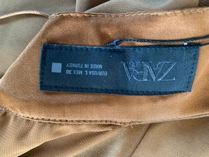 Robe cérémonie Zara neuve en satin marron - photo numéro 5