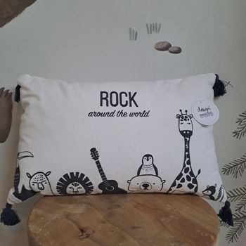 Coussin chambre bébé thème animaux
