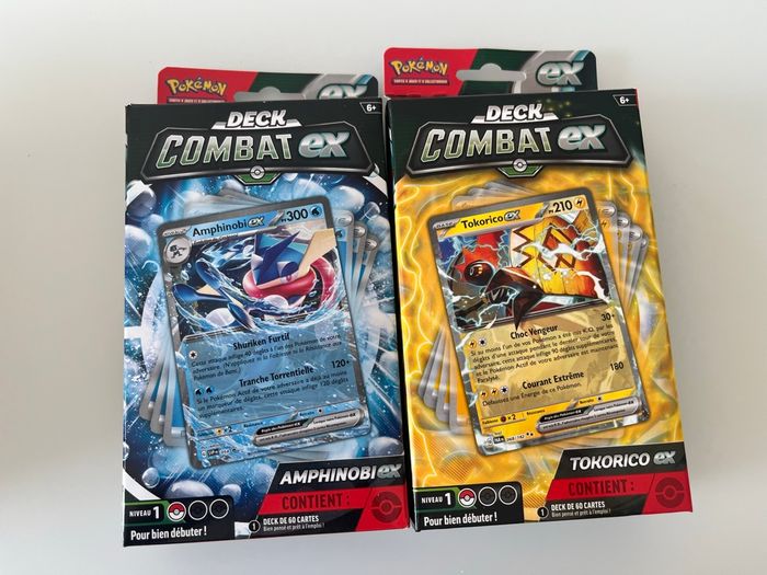 Deck Combat Ex Pokémon Lot de 2 Amphinobi Ex Tokorico Ex Asmofee