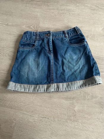 Jupe en jean délavé