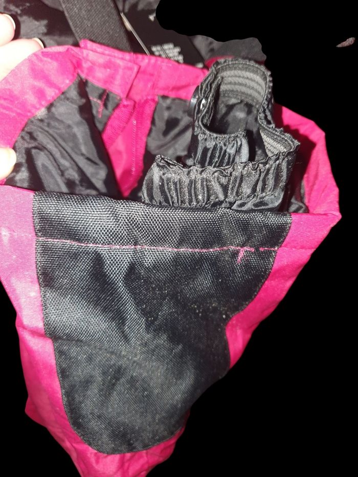 Pantalon ski bretelle rose neuf - photo numéro 3