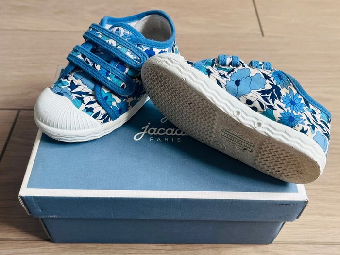 Tennis à scratch en toile Liberty exclusif Poppy and Daisy Jacadi P-21 - photo numéro 2