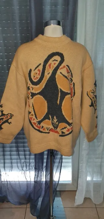 Pull ski très chaud M Beware of animals M