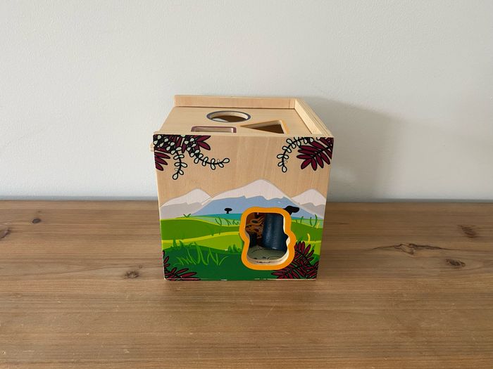 Boîte à formes en bois motifs savane - photo numéro 5