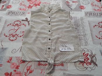 Petit chemisier sans manches 10 ans fille