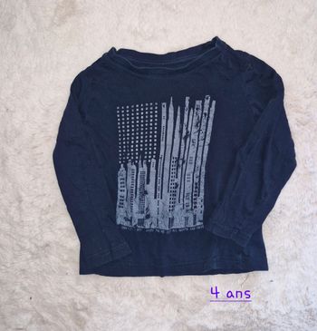 T-shirt manches longues garçon 4 ans 