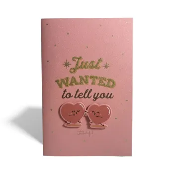 Carte "Je T’aime Tellement" Mr Wonderful Motif Coeur 18 x 12 cm Neuf 
