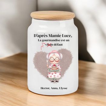Pot à bonbons personnalisé 