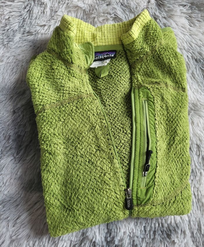 💚✨ Patagonia R2 Fleece Jacket – Vintage – Vert Chartreuse ✨💚 - photo numéro 9