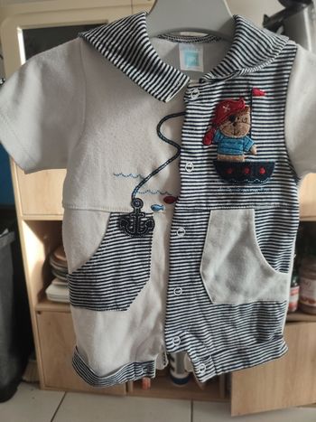 #kytie3moisgarcon. Barboteuse taille 3 mois