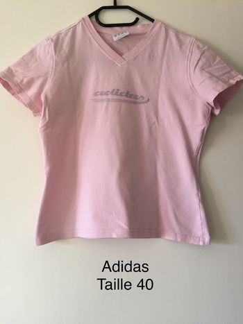 T-shirt rose Adidas Taille 40