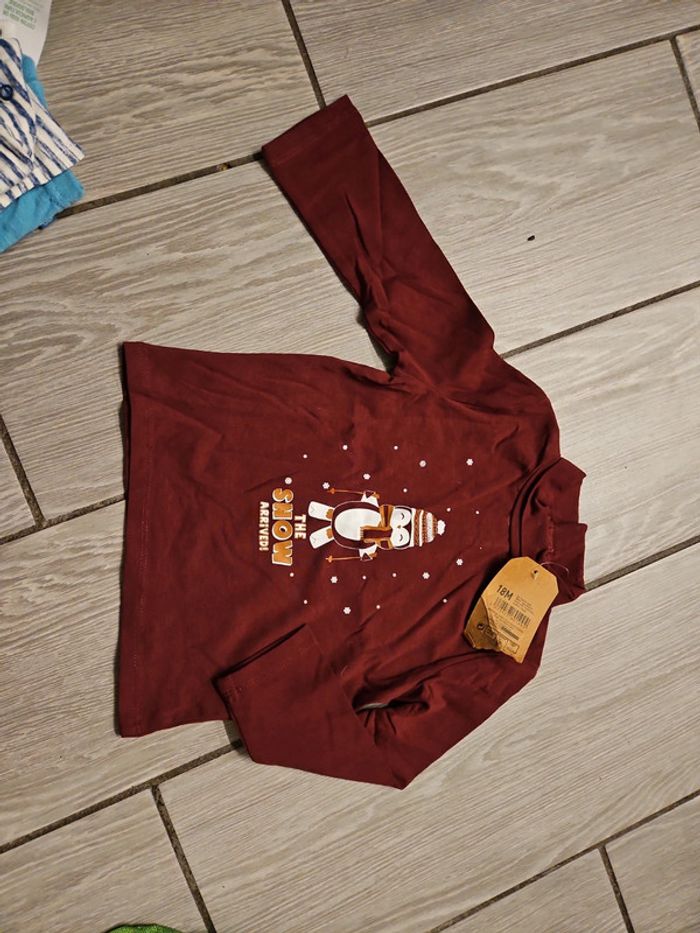 Tee-shirt neuf 18 mois colle rouler - photo numéro 2