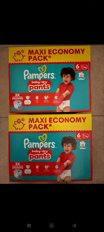 Pampers taille 6