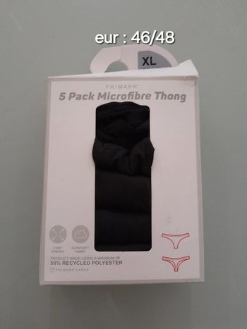 Lot 5 tanga 46/48 noir