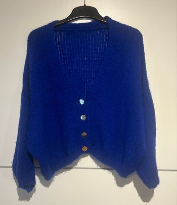Gilet pull bleu – Taille unique