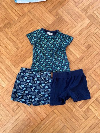 Ensemble T-shirt / 2 shorts 36mois
