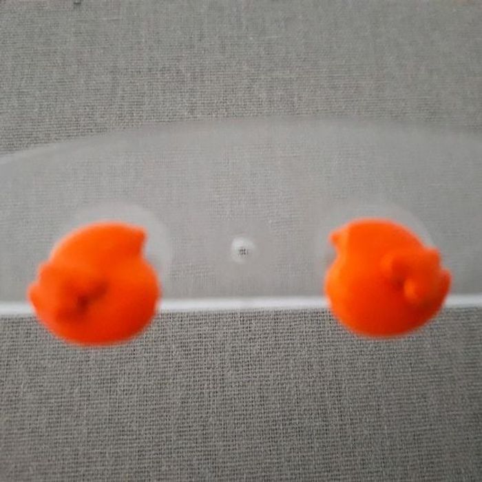 Boucles d'oreilles oiseaux orange - photo numéro 3