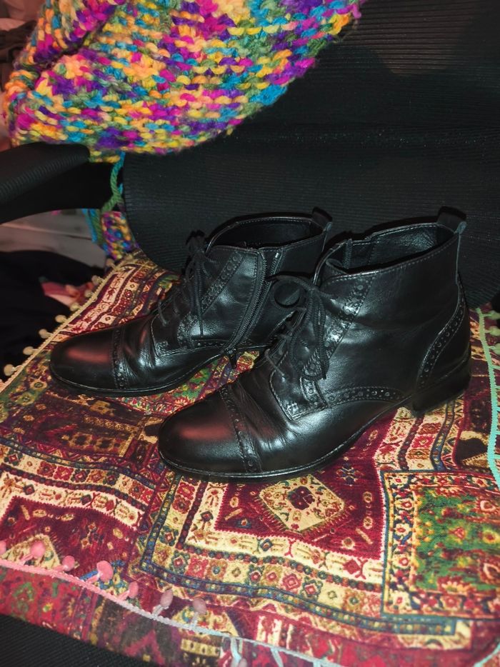 Bottines derbies Gabor cuir véritable pleine fleur - photo numéro 3