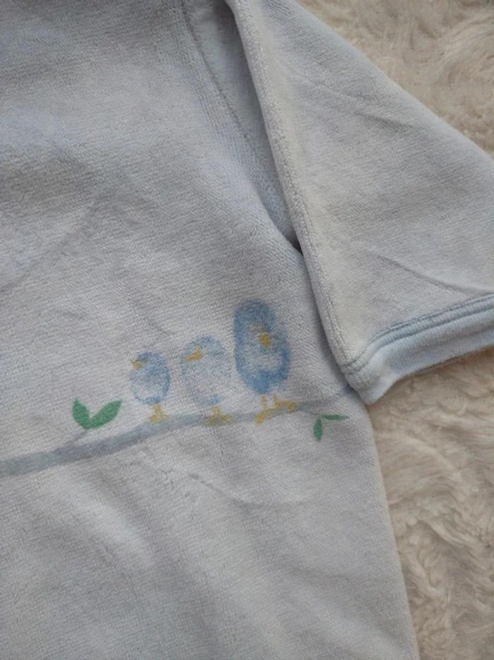 Pyjama grenouillère velours Mixte 3 mois Oiseau Petit bateau - photo numéro 6
